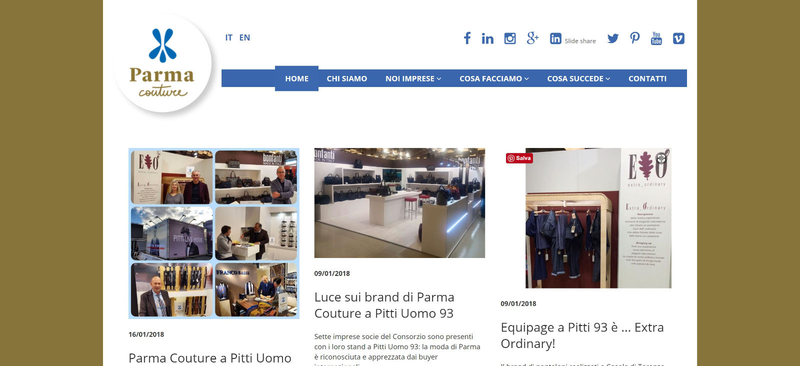 Parma Couture esprime la propria vocazione Social